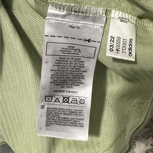 Adidas Green Racerback Tank Top XL - Picture 4 of 4